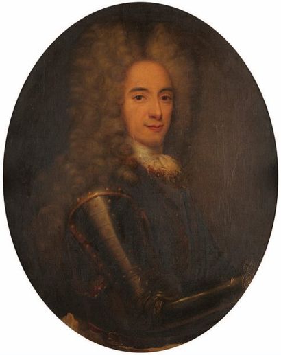 Ecole FRANCAISE vers 1720, entourage de Robert LEVRAC TOURNIERES Portrait d'homme...