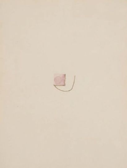 Richard TUTTLE (né en 1941) Number I Aquarelle sur papier. 30,5 x 22,5 cm (à vue)...