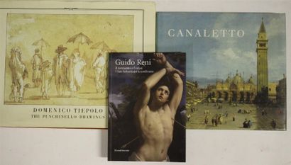 null Ensemble de trois livres : - Catalogue de l'exposition « Canaletto », The Metropolitan...