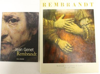  Ensemble de deux ouvrages sur Rembrandt : - Jean GENET, Rembrandt, Gallimard, Paris,... Gazette Drouot