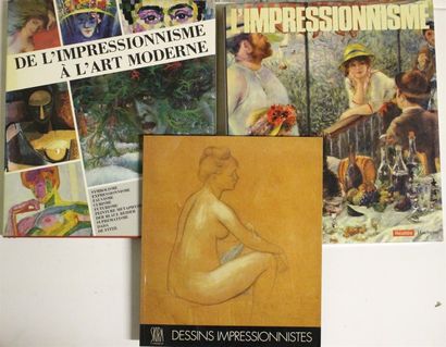 null Ensemble de trois ouvrages sur l'impressionnisme : - René HUYGHE, Impressionnisme,...