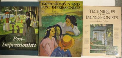 null Ensemble de trois livres et l'impressionnisme et le post-impressionnimes : -...