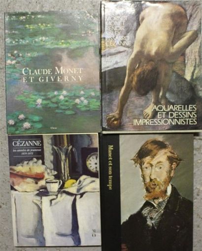 null Ensemble de quatre livres : - Catalogue de l'exposition « Cézanne, les années...