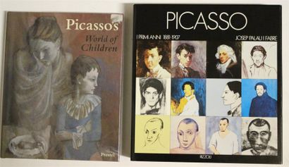 null Ensemble de deux livres sur Picasso : - Joseph PALAU I FABRE, Picasso I Primi...