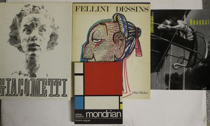 null Ensemble de quatre livres sur l'art XXe : - Michel SEUPHOR, Piet Mondrian, Librairie...