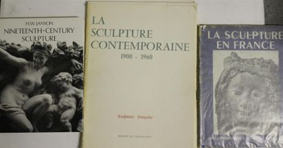 null Ensemble de trois livres sur la sculpture : - Bernard CHAMPIGNEULLE - Léon GISCHIA,...