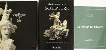 null Ensemble de trois livres sur la sculpture et le bronze : - Catalogue de l'exposition...