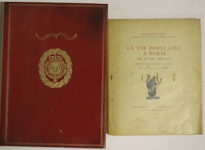 null Ensemble de deux ouvrages : - Marguerite PITSCH, La Vie populaire à Paris au...