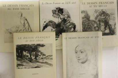 Ensemble de cinq ouvrages sur le dessin français :...