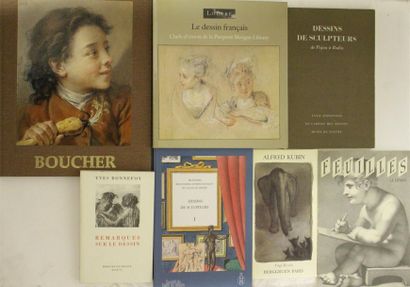 null Ensemble de sept livres sur le dessin - Catalogue de l'exposition « Le dessin...