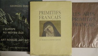 null Ensemble de trois livres sur les primitifs français : - Germain BAZIN,  Primitifs...