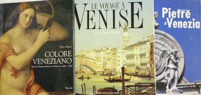 null Ensemble de trois livres sur Venise : - Paul HILLS, Colore Veneziano, Editions...