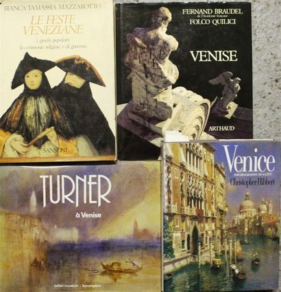 null Ensemble de quatre ouvrages : - Christophe HIBBERT, Venice The biography of...
