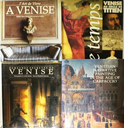 null Ensemble de livres comprenant : - Elisabeth VEDRENNE, Demeures secrètes de Venise,...