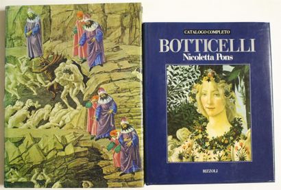 null Lot de deux livres : -Kenneth CLARK, The Drawings by Sandro Botticelli for Dantes's...