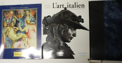 null Ensemble de trois ouvrages  : - P. MOREL- D.ARASSE- M. D'ONOFRIO, L'Art Italien...