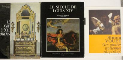 null Ensemble de trois ouvrages sur l'art du XVIIe siècle français : - Marcel BRION,...