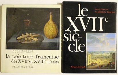 null Ensemble de deux ouvrages : - René HUYGHE, La peinture française des XVIIe et...