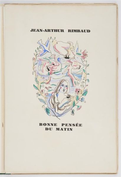 null . BONNE PENSEE DU MATIN. Paris, Graphis, 1930. In-plano, en feuilles, chemise...