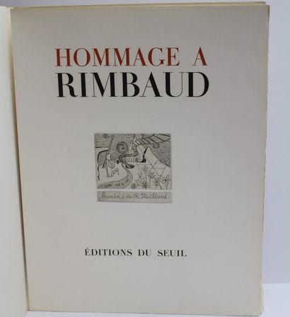 null HOMMAGE À RIMBAUD. Paris, Seuil, 1945. In-4, en feuilles, chemise et étui modernes....