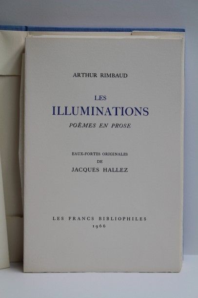 null LES ILLUMINATIONS. S.l., Les Francs Bibliophiles, 1966. Grand in-8, en feuilles,...