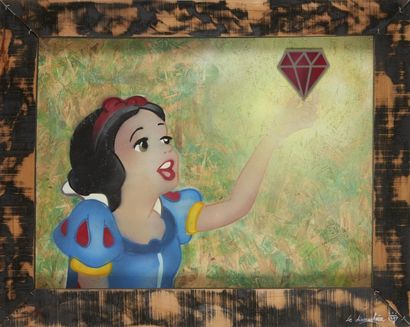 null LE DIAMANTAIRE (1987) Blanche Neige et la trouvaille, 2012 Acrylique, bombe...