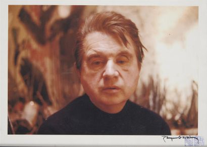 null Jacques SARABEN (XX-XXIème siècle) Francis Bacon Photographie en couleurs, signée...