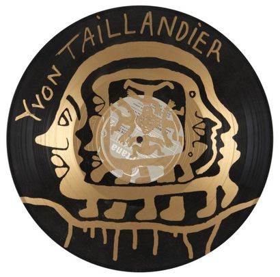 null Yvon TAILLANDIER (1926) Sans titre Peinture or sur vinyl, signé sur le haut....