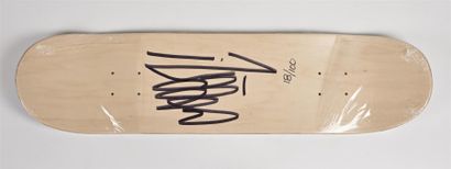 null SEEN (1961) Black Sabbath Sérigraphie sur planche de skateboard. Signée et numérotée...