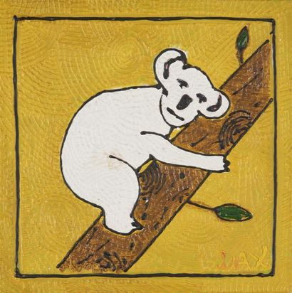 null DAX RICO (XX-XXIème siècle) Le Koala, 2008 Technique mixte sur toile, signée...