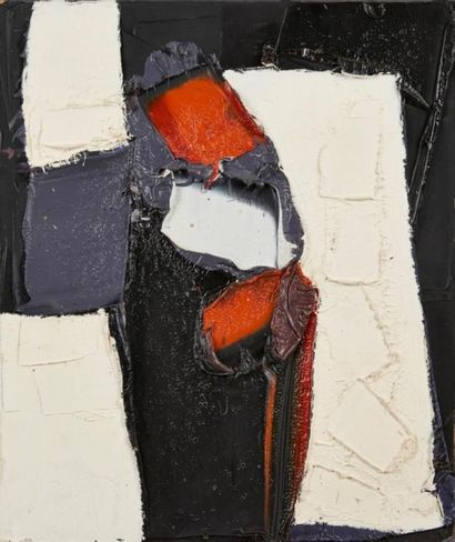 null "Jan MEYER (1927-1995) Composition abstraite, 1992 Huile sur toile, signée et...