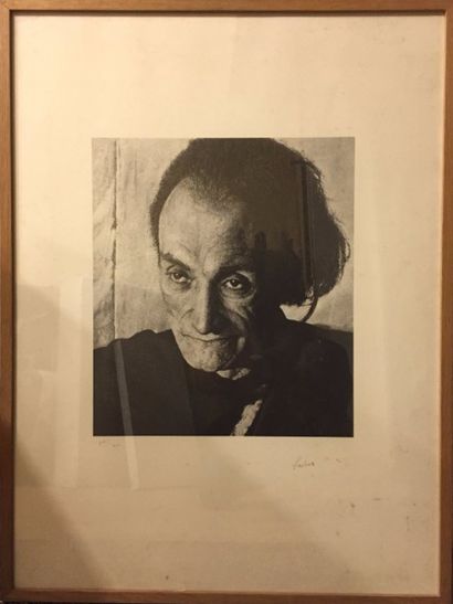null "Jean-Olivier HUCLEUX (1923-2012) Antonin Artaud Lithographie, signée en bas...