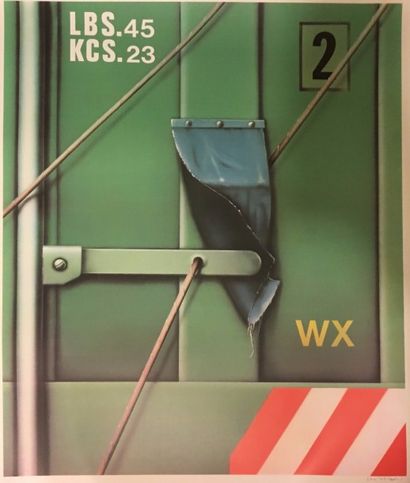 null "Peter KLASEN (1935) LBS.45/KCS.23 Sérigraphie en couleurs signée en bas à droite...