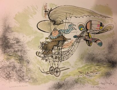 null "Ronald SEARLE (1920-2011) Those Magnificent Cats In Their Flying Machines,...