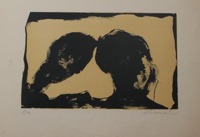 null SCHUMACHER Emil (1912-1999)
Composition noire et jaune
Lithographie, numérotée...