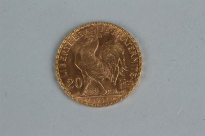 null Pièce de 20 francs or 1911. 