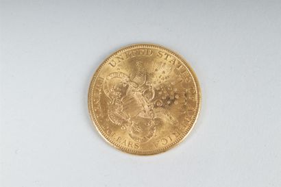 null ETATS-UNIS. UNE PIECE de 20 Dollars en or jaune. Tête de Liberté. 1899.