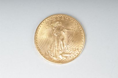 null ETATS-UNIS. UNE PIECE de 20 Dollars en or jaune. Liberty. 1924.