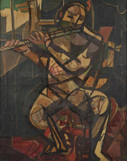 null ACKERMAN Paul (1908-1981)
Le Flûtiste
Huile sur toile, signée en bas à gauche.
92...
