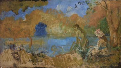 null LEGRAND Louis (1863-1951)
Le bain
Huile sur toile.
76 x136 cm
Porte une étique...