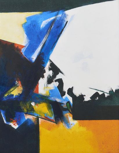 null DEVE Philippe Erwan (19837-2012)
Composition en blanc, orange, bleu et noir,...