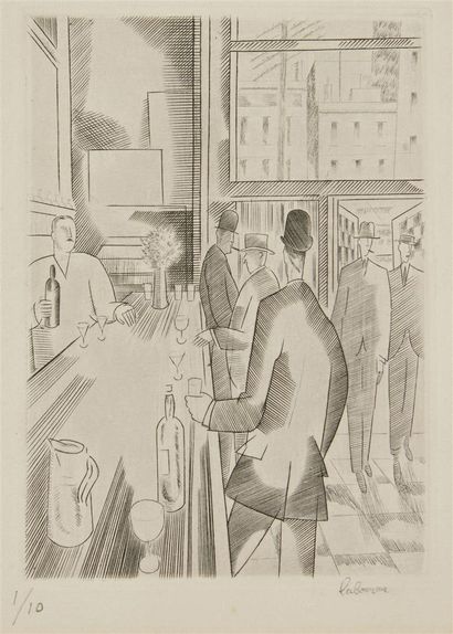 null LABOUREUR Jean Émile (1877-1943)
Au bar, 1927
Eau forte sur papier, numéroté...
