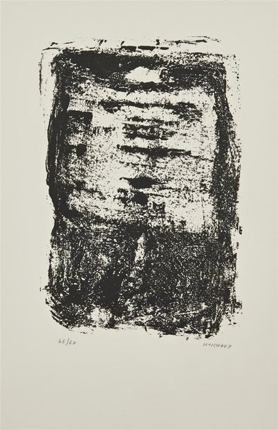 null MICHAUX Henri (1899-1984)
Sans titre, 1974
Lithographie sur papier vélin, numéroté...