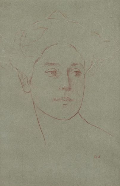 null BICHET Charles Théodore (1863-1919/29)
Portrait de femme
Sanguine sur papier,...