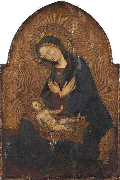 null ECOLE ITALIENNE du XIXe siècle
La Vierge à l'Enfant
Toile marouflée sur panneau....