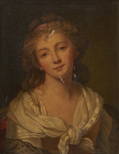 null ECOLE FRANCAISE vers 1820, suiveur de Marie Geneviève BOULIARD
Autoportrait...