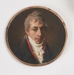 null Attribué à François FERRIERE (1752 - 1829) 
Portrait d'un homme en buste portant...