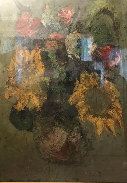 null F. ESPOSITO
Bouquet de Fleurs
Huile sur toile encadrée sous verre
74 x 54 c...