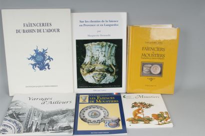 null Ensemble de six ouvrages sur les faïences du Sud : 
 - Catalogue de l'exposition...
