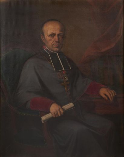 null Alexandre Amédée DUPUY de LAROCHE (1819 - 1887)
Portrait d'un ecclésiastique
Toile....